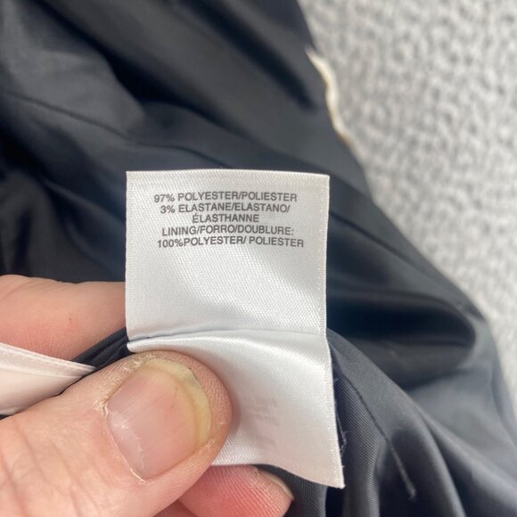 Kasper Blazer Womens 12 Brown Black Pattern Pockets Stretch Office Career Work - Picture 7 of 10